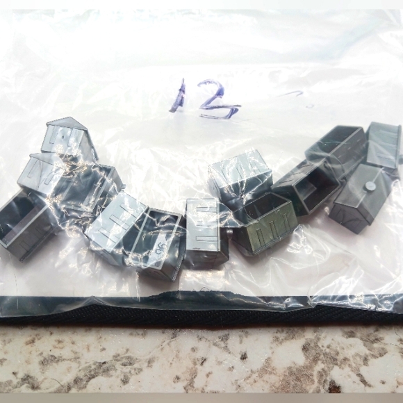 Monopoly Replacement Pieces Parts -32 Blue Houses + 13 Gray Hotels - Picture 2 of 5